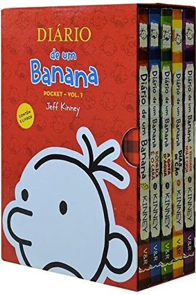 Cover of Box - Diário de Um Banana - 5 Volumes - Pocket - Edição Econômica (#Vol. 1)