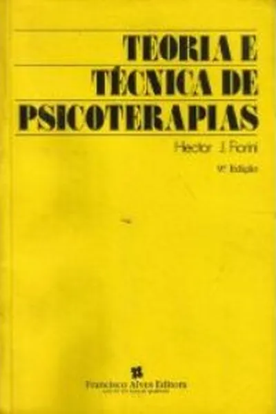 Cover of Teoria e Técnica de Psicoterapias