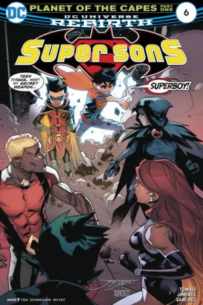 Cover of Super Sons #06 - DC Universe Rebirth