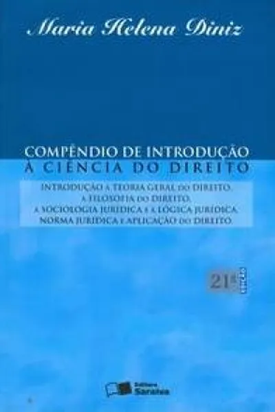 Cover of compêndio de introdução à ciência do Direito