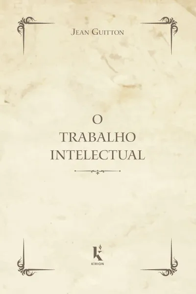 Cover of O Trabalho Intelectual