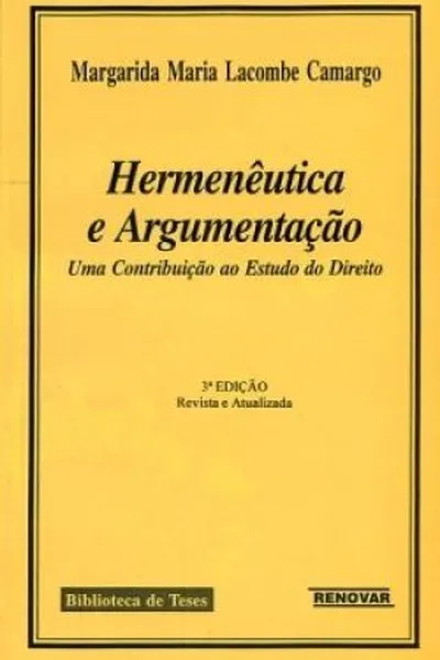 Cover of Hermenêutica e Argumentação