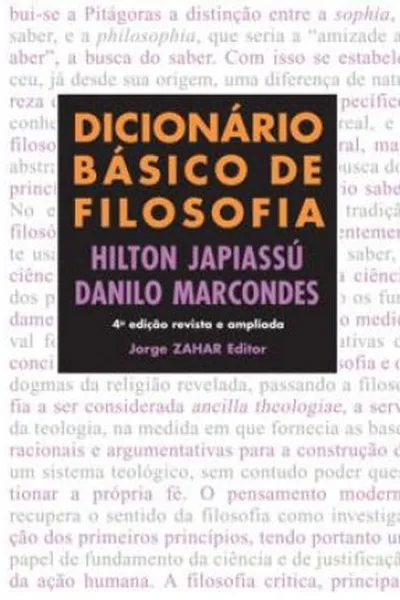 Cover of Dicionário Básico de Filosofia