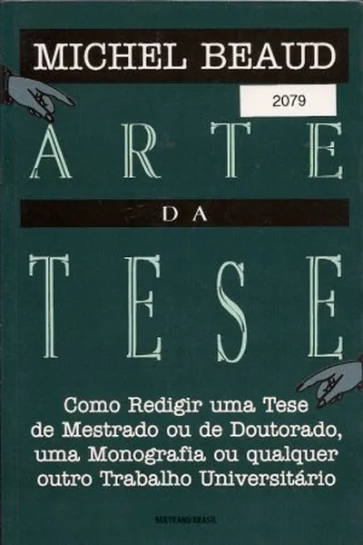 Cover of Arte da tese