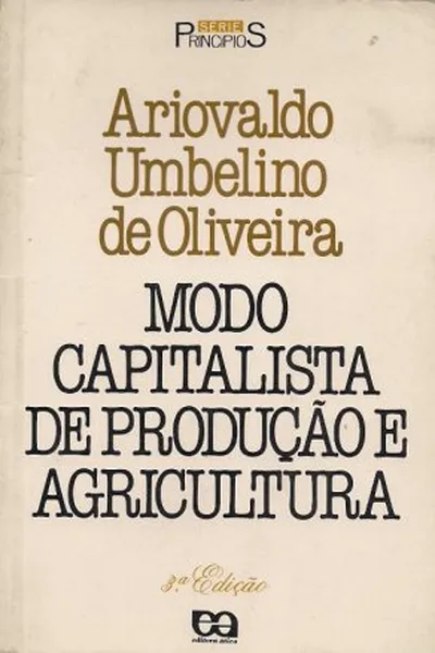 Cover of Modo capitalista de produção e agricultura
