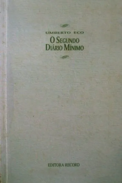 Cover of O segundo diário mínimo