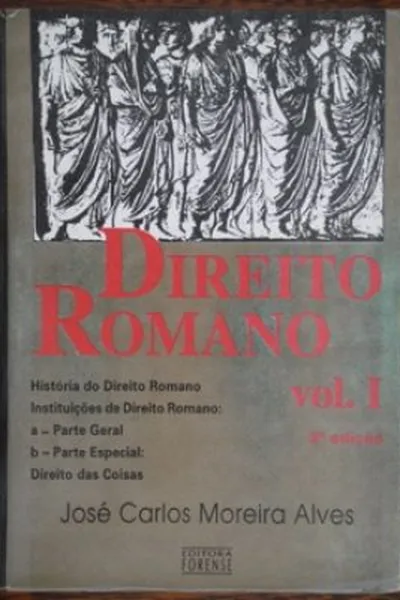 Cover of Direito Romano Vol. I