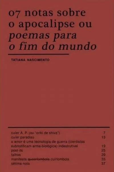 Cover of 07 notas sobre o apocalipse