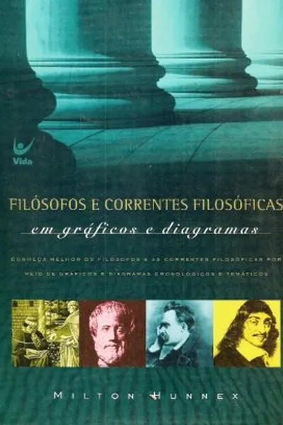 Cover of Filósofos e correntes filosóficas em gráficos e diagramas