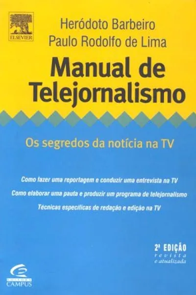 Cover of Manual de telejornalismo