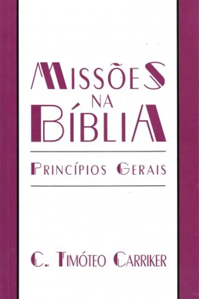 Cover of Missões na Bíblia