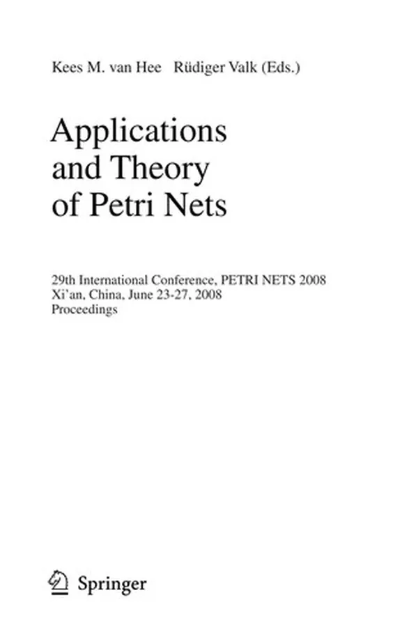 Capa de Applications and theory of Petri nets