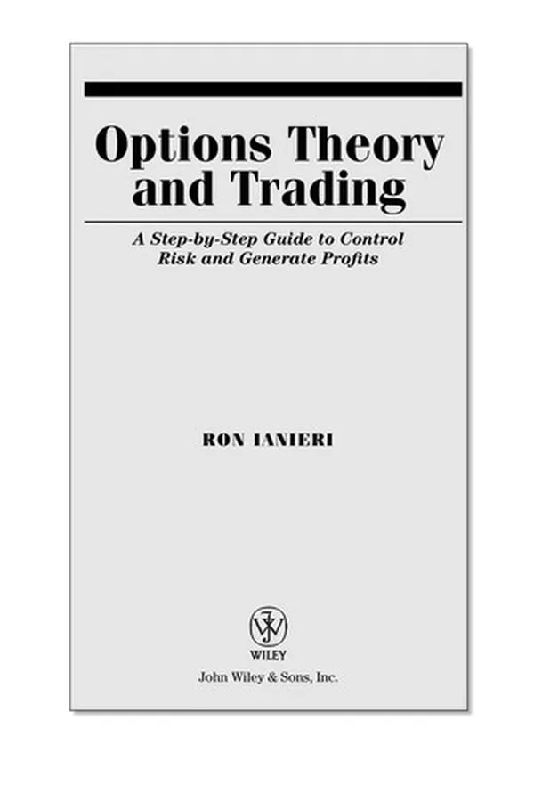 Cover of Options theory and trading