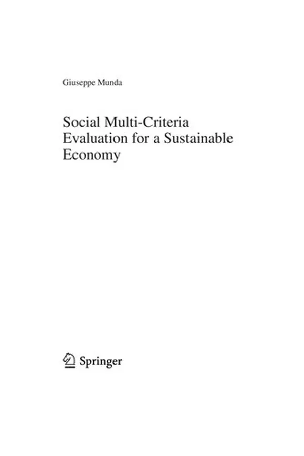 Capa de Social multi-criteria evaluation for a sustainable economy