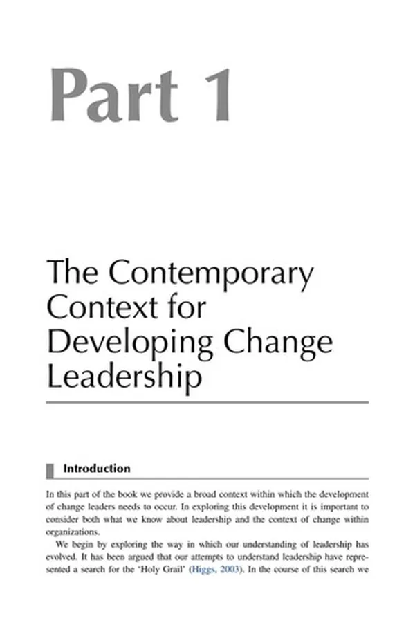 Cover of Developing change leaders