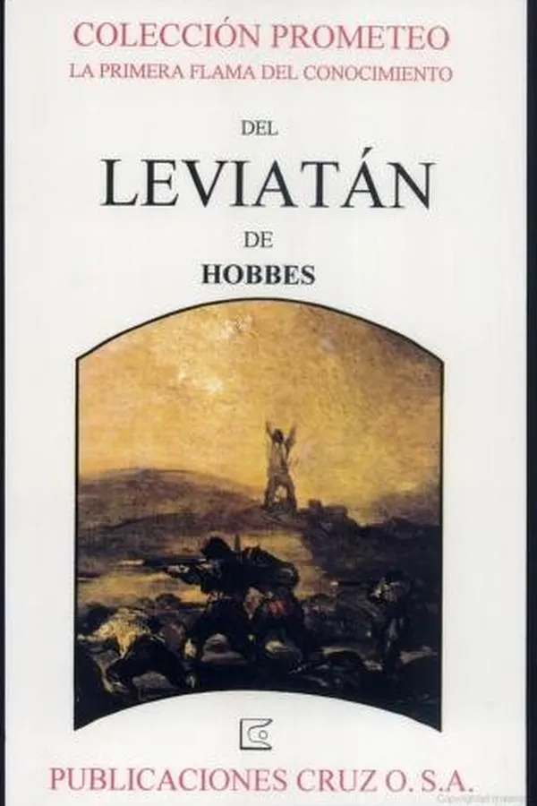 Capa de Del Leviatán de Hobbes