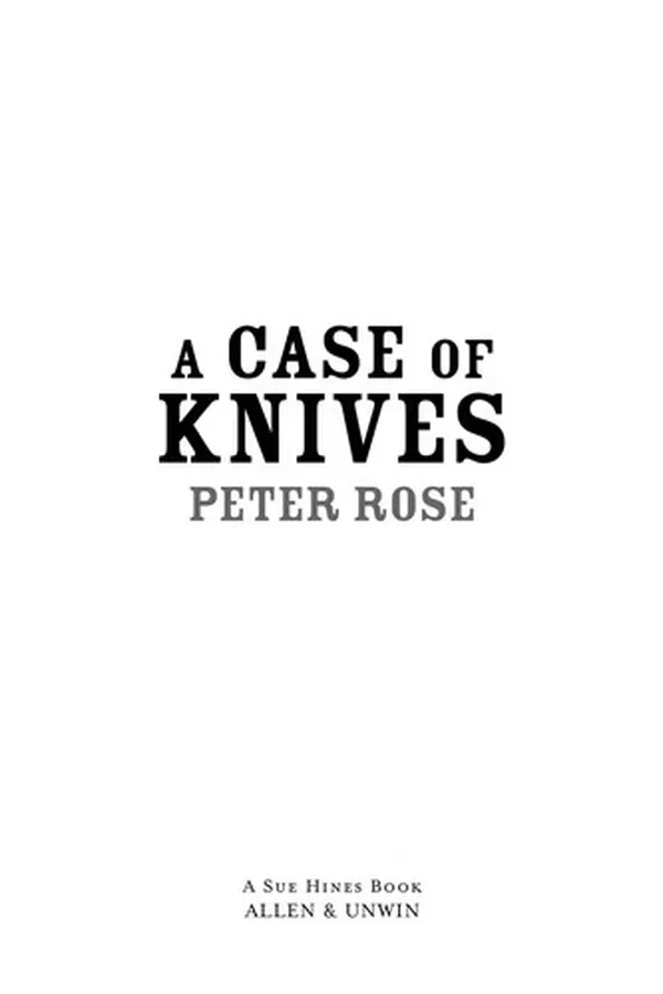 Capa de A case of Knives