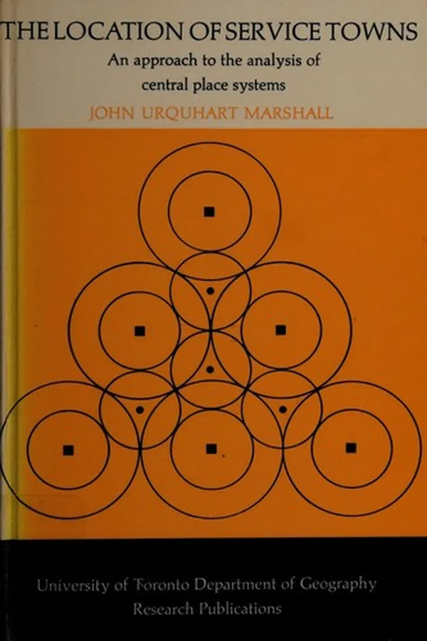 Capa de The location of service towns