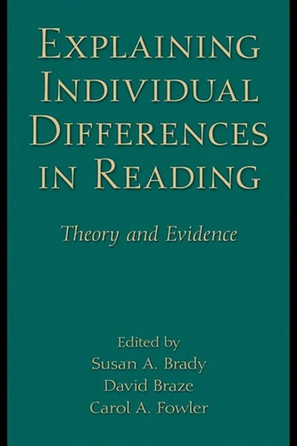 Cover of Explaining individual differences in reading