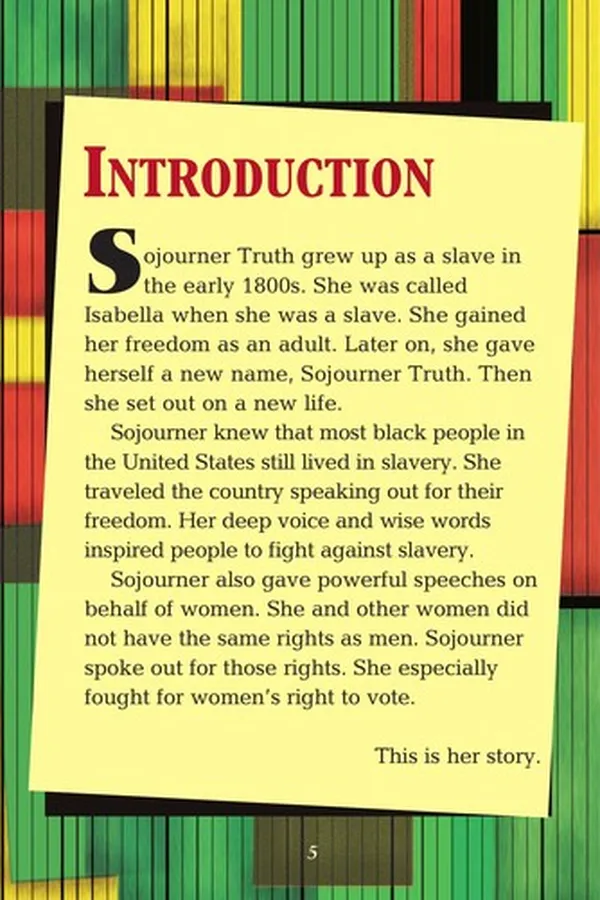 Capa de Sojourner Truth