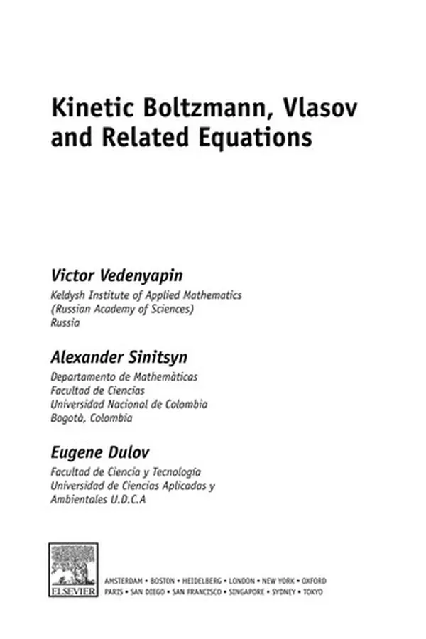 Capa de Kinetic Boltzmann, Vlasov and related equations