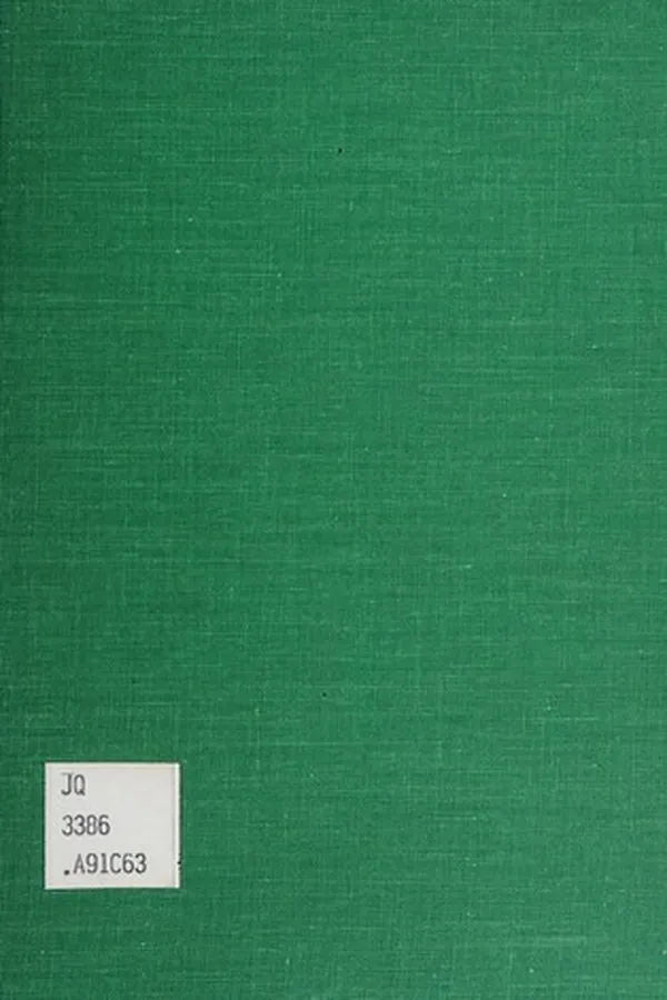 Capa de Urban policy and political conflict in Africa