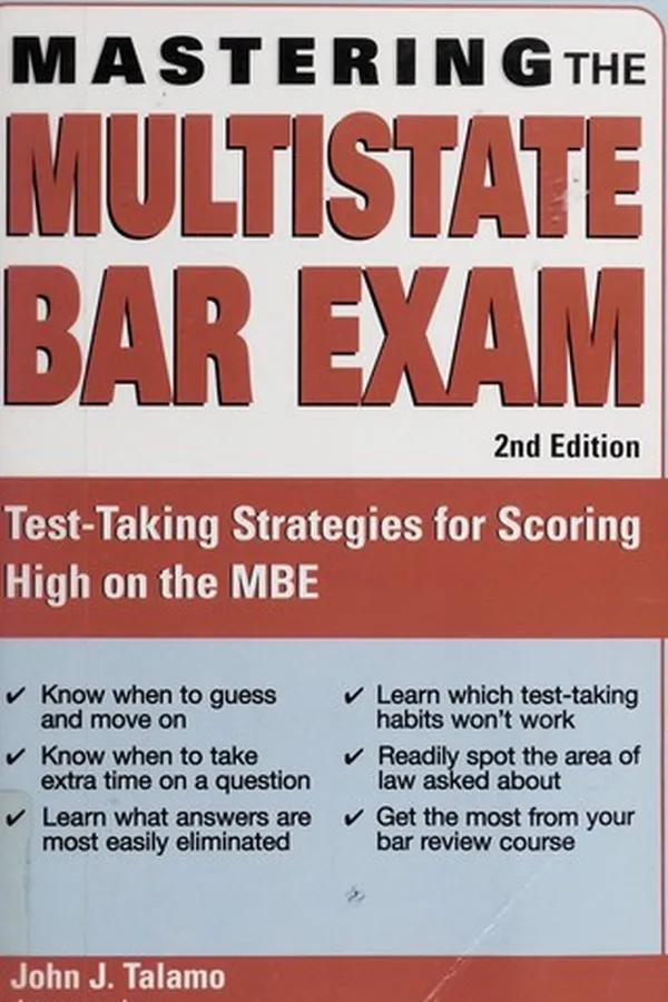 Capa de Mastering the multistate bar exam