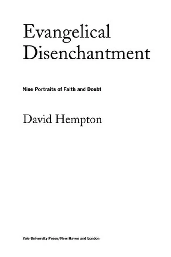 Capa de Evangelical disenchantment