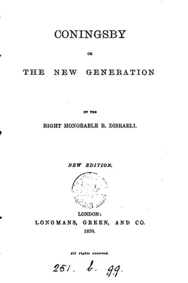 Capa de Coningsby, or, The new generation