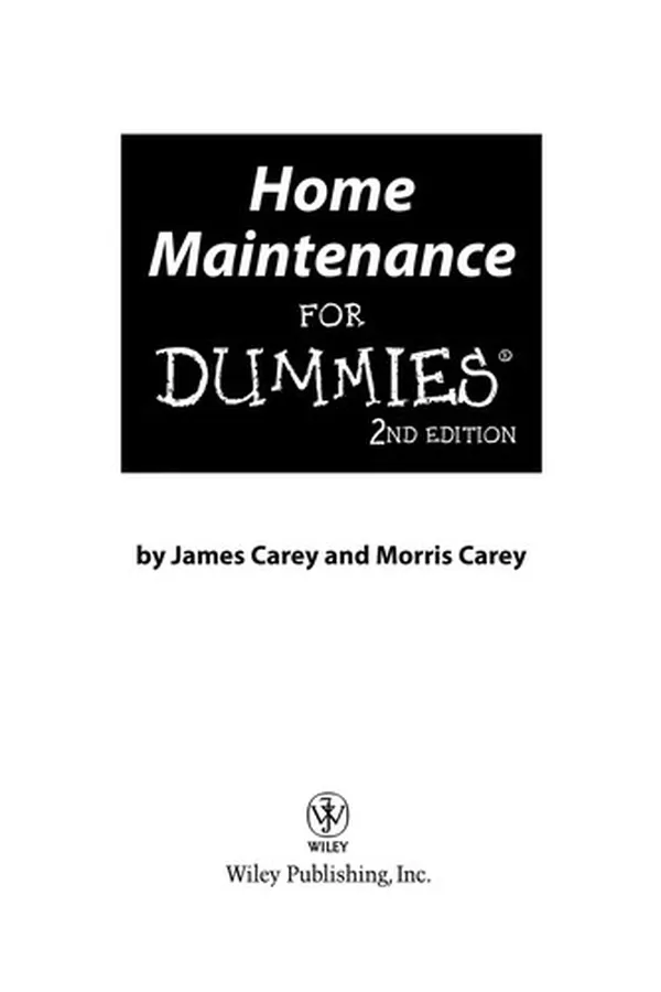 Capa de Home maintenance for dummies