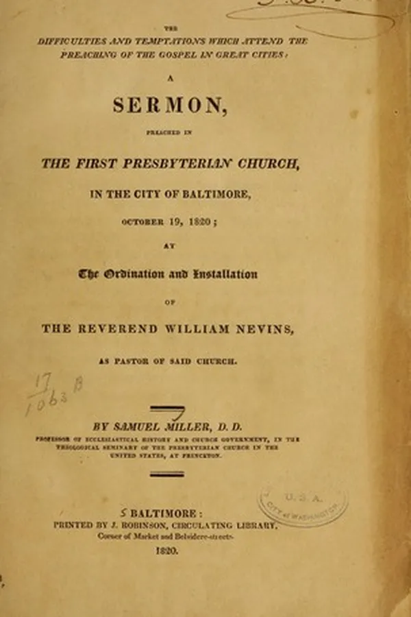 Capa de The difficulties and temptations which attend the preaching of the gospel in great cities