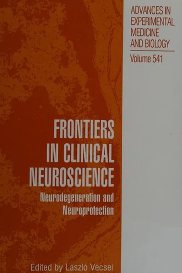 Capa de Frontiers in clinical neuroscience