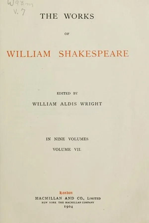 Capa de Plays (Hamlet / Julius Caesar / Macbeth / Timon of Athens)
