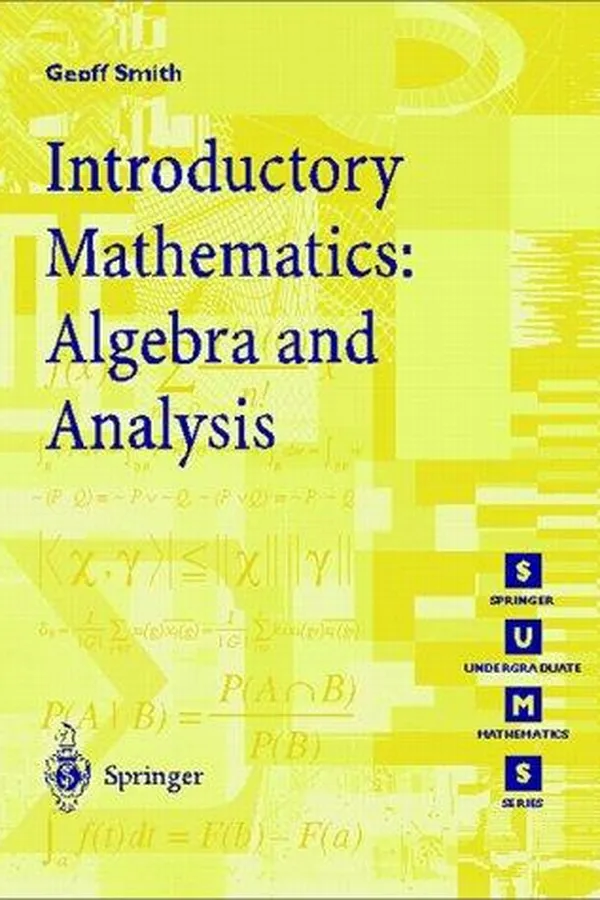 Capa de Introductory mathematics, algebra, and analysis