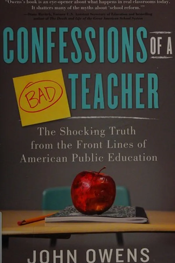 Capa de Confessions of a bad teacher