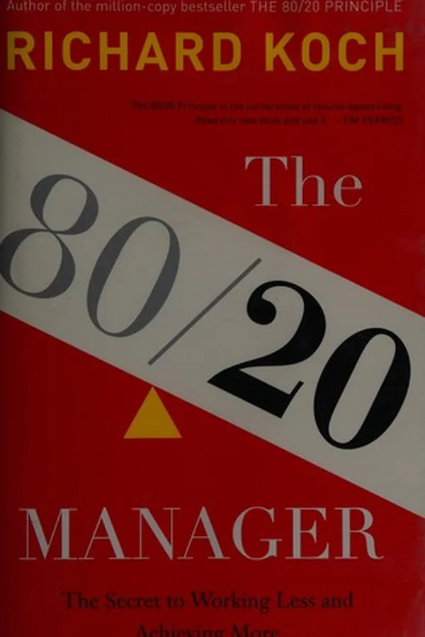 Capa de The 80/20 manager