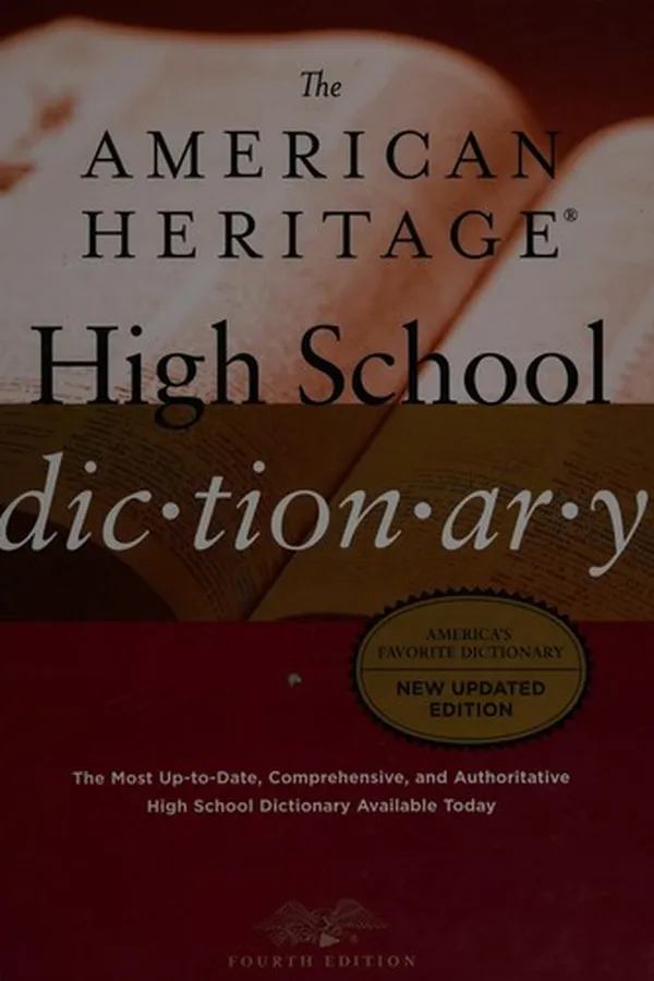 Capa de The American Heritage high school dictionary
