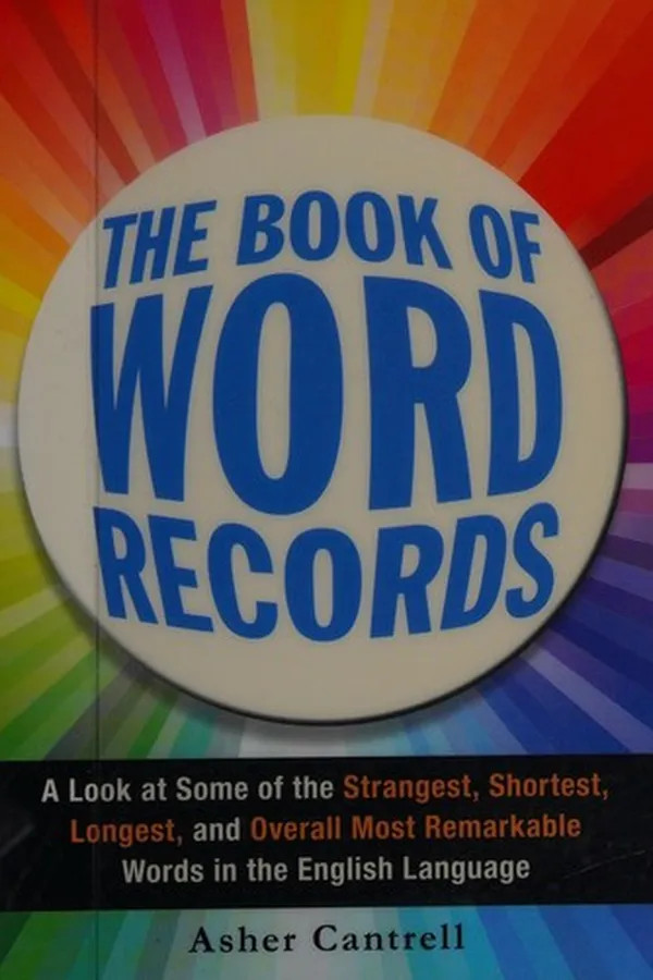 Capa de The book of word records