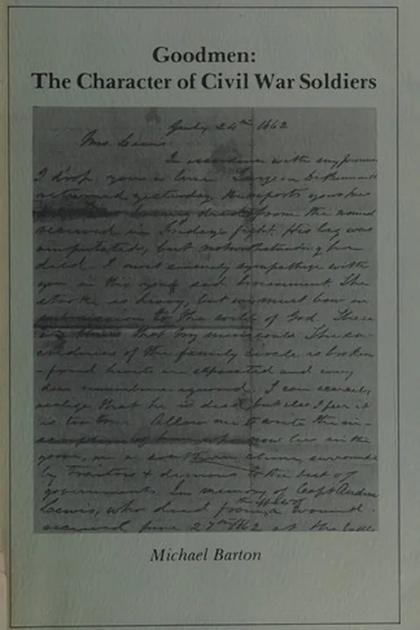 Capa de Goodmen, the character of Civil War soldiers
