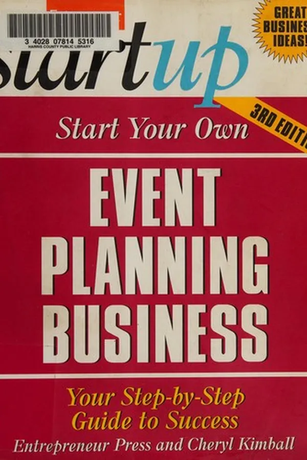 Capa de Start your own event planning business