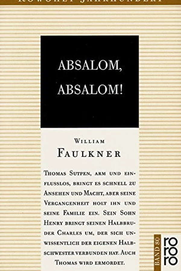 Capa de Absalom, Absalom!