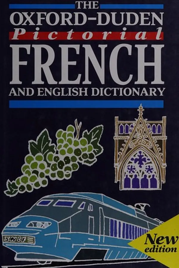 Capa de The Oxford-Duden pictorial French and English dictionary