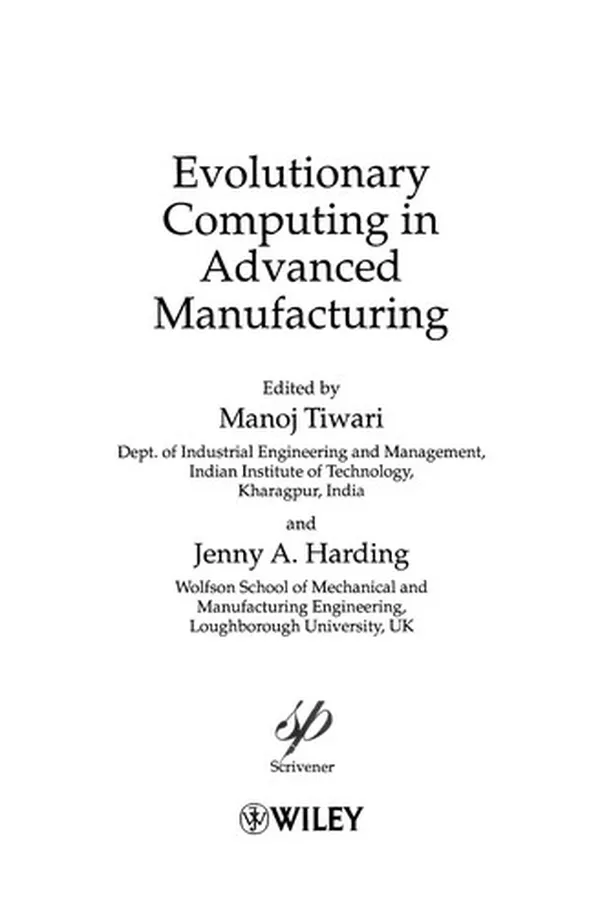 Capa de Evolutionary computing in advanced manufacturing