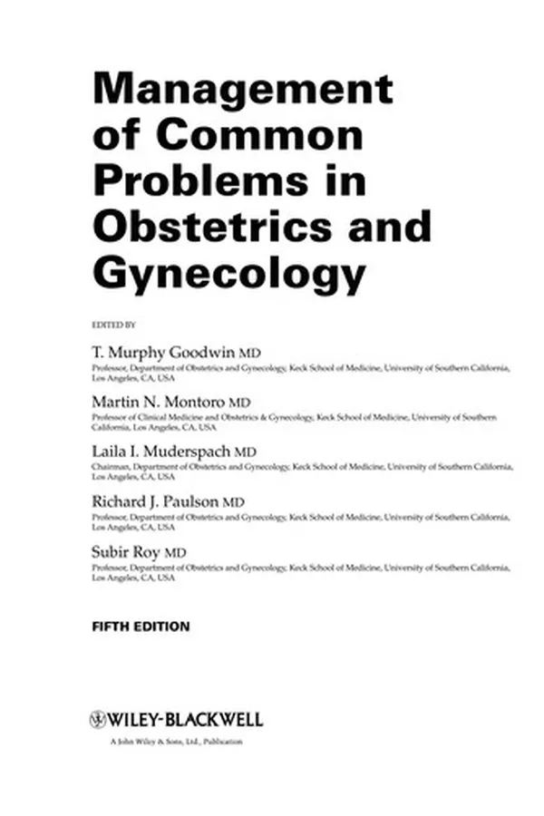Capa de Management of common problems in obstetrics and gynecology