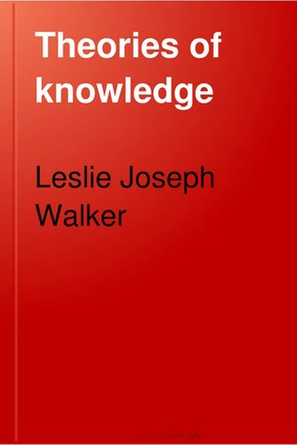 Capa de Theories of knowledge