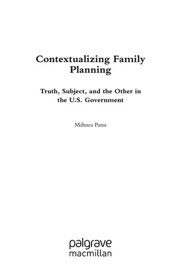 Cover of Contextualizing family planning