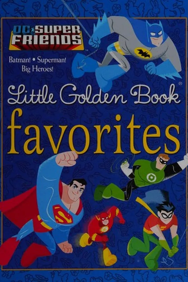 Capa de DC super friends little Golden Book favorites