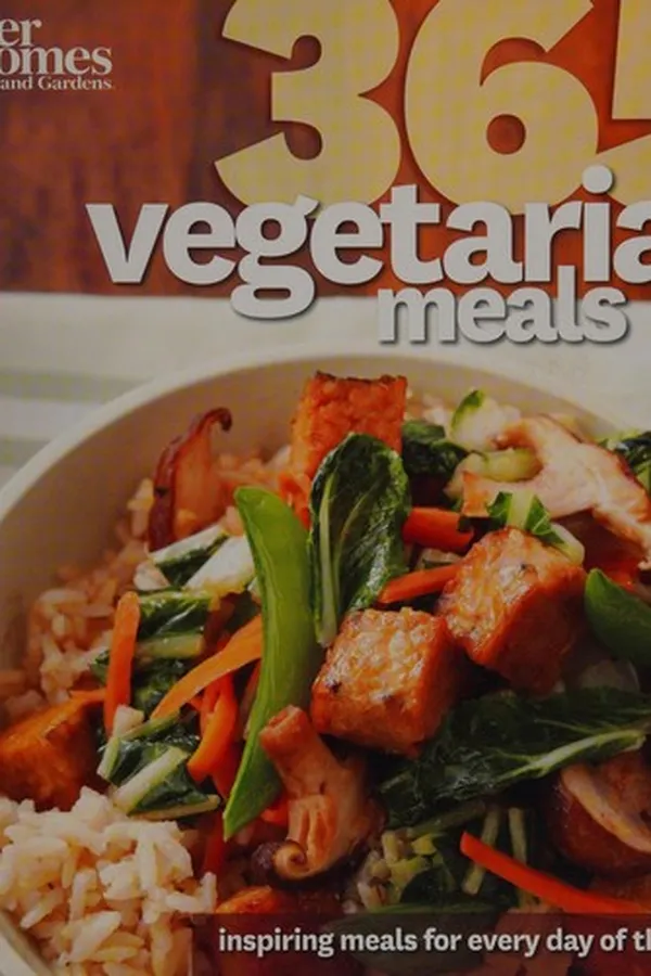 Capa de 365 vegetarian meals