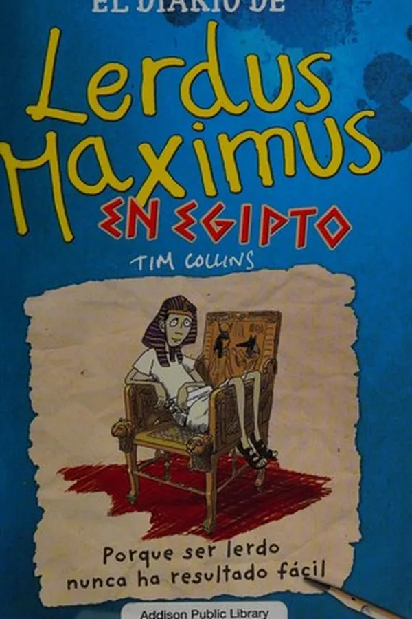 Capa de El diario de Lerdus Maximus en Egipto