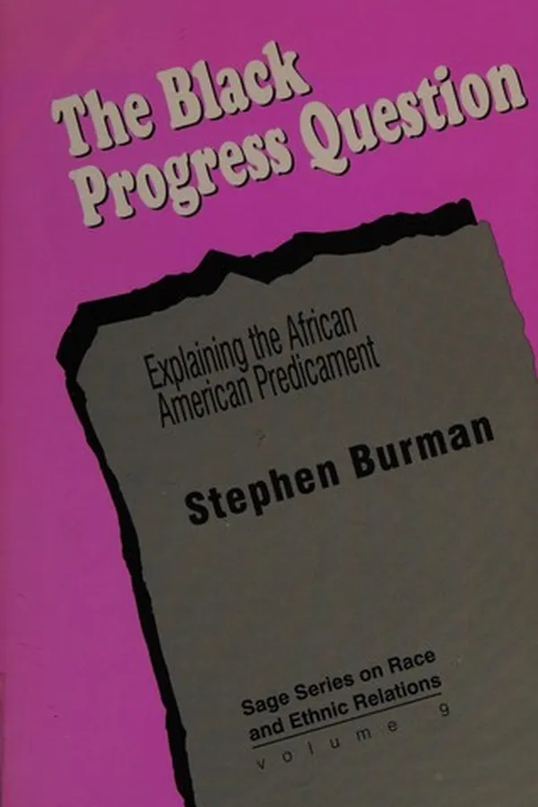 Capa de The Black Progress Question